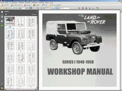 Land Rover Series I Service Manual